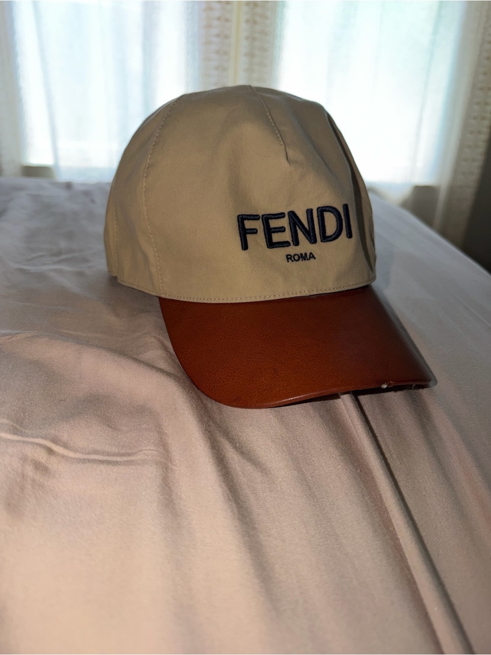 Fendi Reversible Monogram & Beige Cap - Brown/Tan - Picture 8 of 11